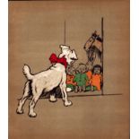 Cecil Aldin Antique 1909 Rough Haired Terrier “Pickles” Dog Illustration-2.