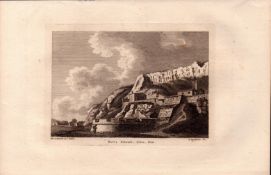 Motes Bulwark Dover Kent Grose Antique 1784 Copper Engraving.
