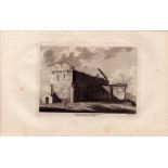 Alnemouth Church Northumberland F. Grose Antique Copper Engraving.