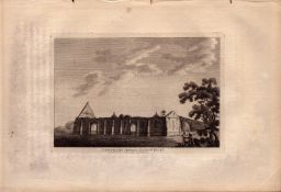 Lanthony Abbey Gloucestershire F. Grose 1784 Antique Copper Engraving.