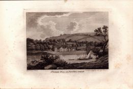 St Germain’s Priory Cornwall Antique 1783 Copper Engraving-5