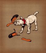 Cecil Aldin 1909 Rough Haired Terrier “Pickles” Dog Illustration-10.