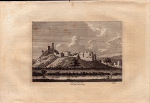 Oakhampton Castle Devon F. Grose Antique 1784 Copper Engraving.