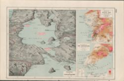 WW1 Gallipoli The Dardanelles Coloured Antique Map 1922.