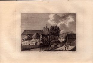 Waltham Abbey Essex F. Grose Antique 1783 Copper Engraving.