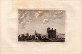 Hulne Abbey Northumberland F. Grose 1783 Antique Copper Engraving.