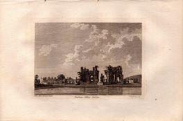 Beyham Abbey Sussex F. Grose Antique 1785 Copper Engraving.