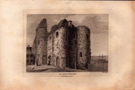 Ypres Tower Prison at Rye F. Grose Antique 1785 Copper Engraving.
