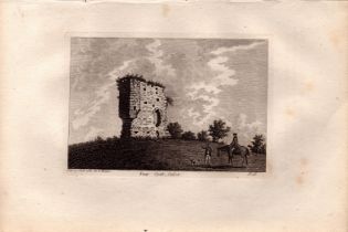 Knepp Castle Sussex F. Grose Antique 1785 Copper Engraving.