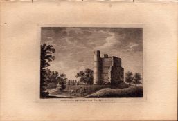 Berkshire Dunnington Castle Francis Grose 1783 Copper Antique Engraving.