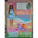 Barbie Malibu Beach Starter Playset Volleyball GYG18 The Ocean. RRP £20 - Grade A