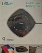 I-Star Fast Wireless Phone Charging Pad 10W QI Charging Base