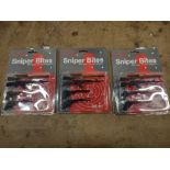 3 x Set of 12 Cocktail Sticks Sniper Bites. RRP £15 - Grade A