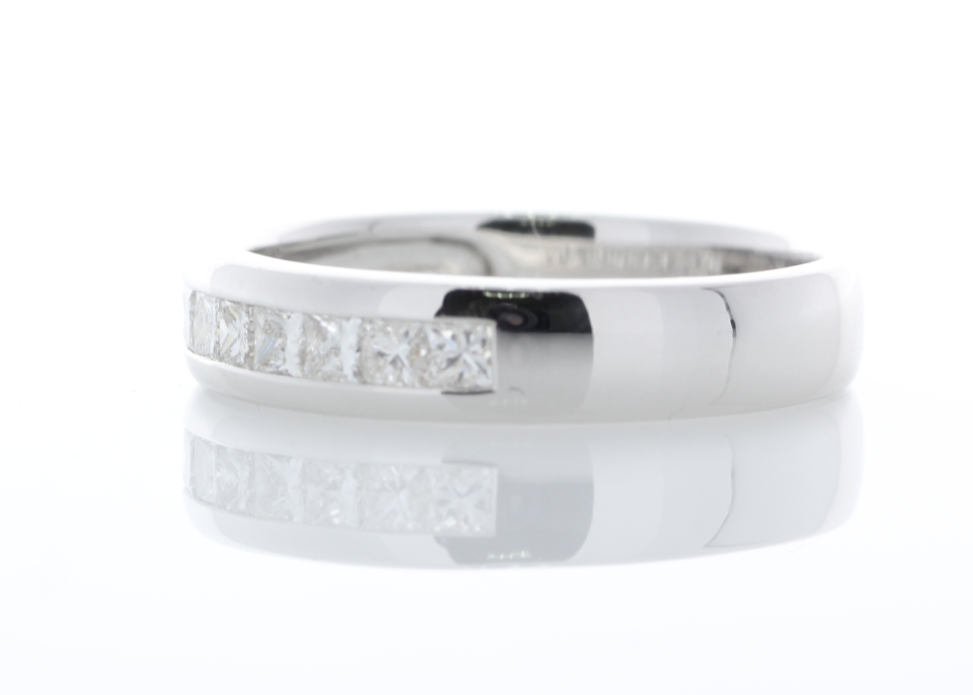 18ct White Gold Diamond Channel Set Half Eternity Ring 0.50 Carats - Image 2 of 5