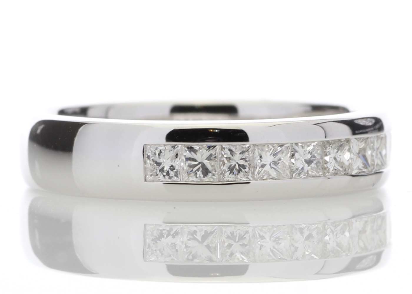 18ct White Gold Diamond Channel Set Half Eternity Ring 0.50 Carats - Image 5 of 5