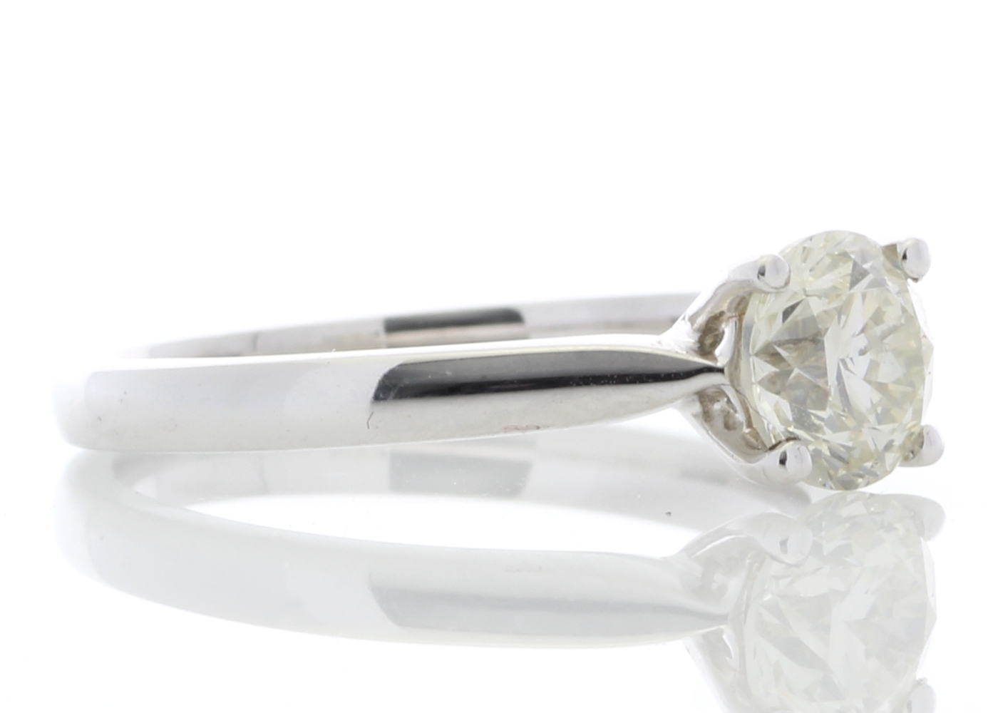 18ct White Gold Solitaire Diamond Ring 0.90 Carats - Image 3 of 5