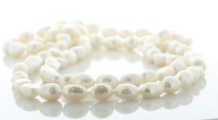 50 Inch Freshwater Cultured 9.5 - 10.0mm Pearl Necklace