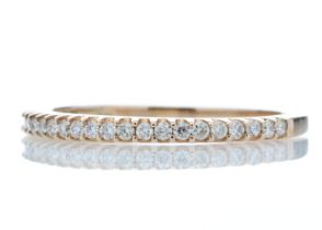 9ct Rose Gold Diamond Half Eternity Ring 0.25 Carats