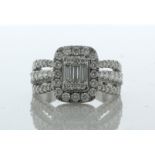 14ct White Gold Diamond Ring Set 2.00 Carats