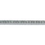 18ct White Gold Tennis Diamond Bracelet 8.81 Carats