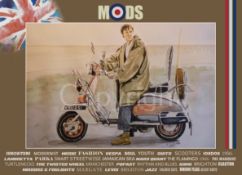 Mod Jimmy Quadrophenia Nostalgic Scene Extra Large Metal Wall Art