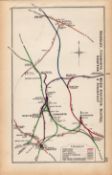 Brierley Cudworth Shafton Yorks/Hull Antique Railway Diagram-109.