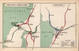 Lancashire Morecambe & Carnforth Antique Railway Junctions Diagram-14.