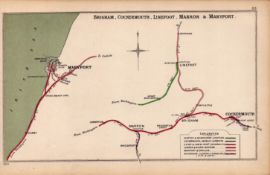 Cumbria Cockermouth Maryport Antique Railway Junctions Diagram-95.