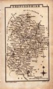 Bedfordshire Antique Copper Engraved George IV Map by Sidney Hall.