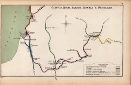 Cleator Moor Whitehaven Cumbria Antique Railway Junctions Diagram-75.