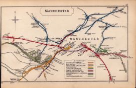 Manchester Salford Old Trafford Ardwick Antique Railway Diagram-47.