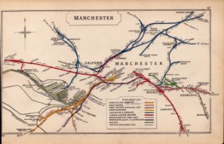 Manchester Salford Old Trafford Ardwick Antique Railway Diagram-47.