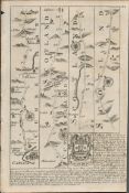 Britannia Depicta E Bowen c1730 Map Scotland Cumberland Northumberland Kelso