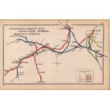 Huddersfield Mirfield & Dewsbury Yorkshire Antique Railway Diagram-36.