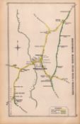 Abbotswood Malvern Worcester Antique Railway Junction Diagram-81.