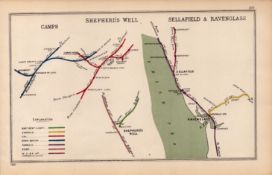 Egremont Sellafield Ravenglass Cumbria Antique Railway Diagram-105.