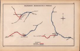 Dolphinton, Morningside, & Peebles Antique Railway Junctions Diagram-49.