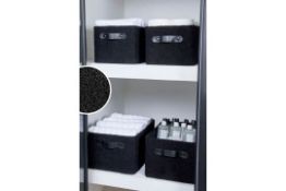 8 x Sisters Style Sets of 2 Black Nested Storage Boxes (By Next)