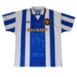 Vintage Manchester United 1994-1996 Umbro Away 3rd Football Shirt - S