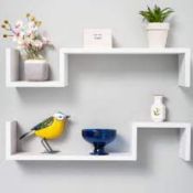 Gatton Design Up and Down Shelves (Colours May Vary) RRP £89