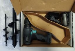 12v Max Drill and Garden Auger Set