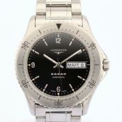 Longines / Admiral Five Star Day Date - Steel Wristwatch