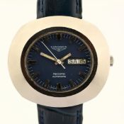 Longines / Record - Automatic - Day/Date - Gentlemen's Steel Wristwatch