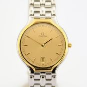 Omega / De Ville Symbol 18K Bezel - Unisex Gold/Steel Wristwatch