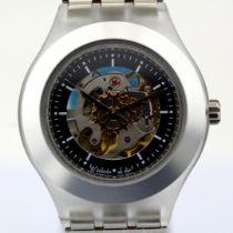 Swatch / Diaphane Irony Automatic - (Unworn) Unisex Steel Wrist Watch