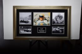 Jack Brabham Original Signature Presentation.