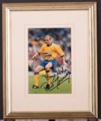 Paul Gascoigne Original Signed Presentation