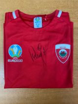 Rob Page Signed Wales UEFA 2020 Signed Shirt