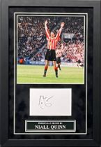 Niall Quinn Signed and Framed