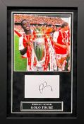 Kolo Toure Signed and Framed